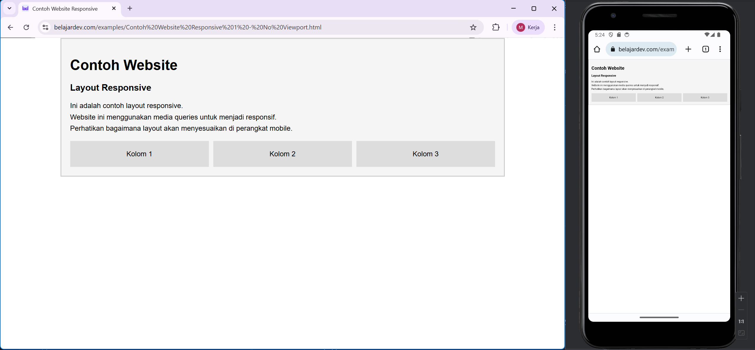 Mengapa Website Terlihat Kecil di HP - Memahami Viewport HTML dan CSS Pixel 20260403052509079.png